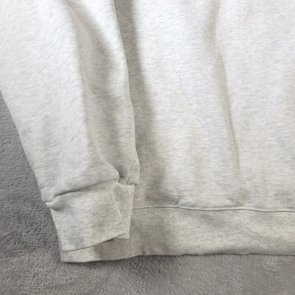 Roots Natural Kitchen Sweatshirt Mens L Grey Purple Embroidered Crewneck Fleece
